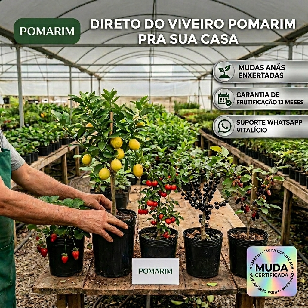 Kit Pomarim — frutas em vaso