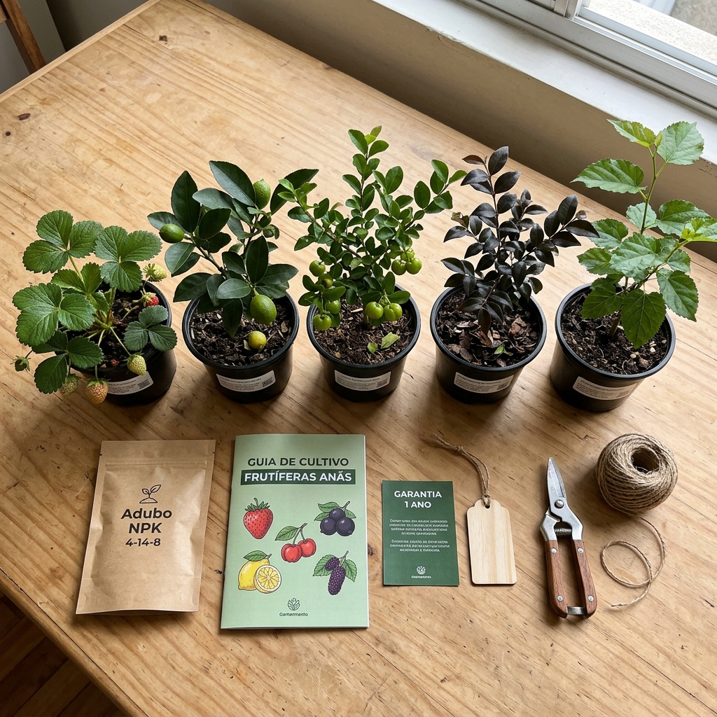 Kit Completo de 5 Frutiferas Anas